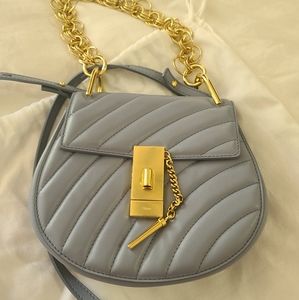 Chloe drew Bijou mini quilted bag-periwinkle